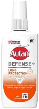 Autan Defense Long Protection Spray Anti Zanzara Comuni Tigre e Zecche 100 ml