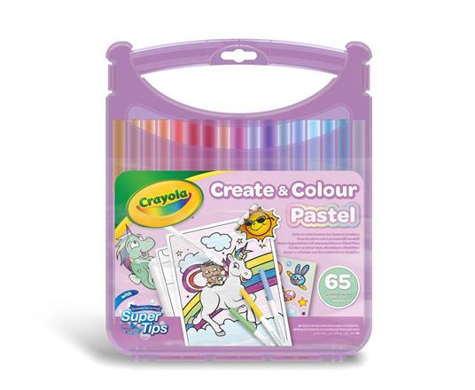 Crayola Set Pennarelli Lavabili Valigetta con 25 pennarelli e 40