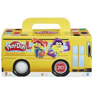 Giocattolo Play-Doh - Confezione con 20 vasetti di pasta da modellare atossica Hasbro