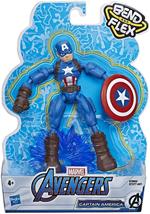 Avengers. Captain America Bend and Flex (Action Figure Flessibile 15cm)