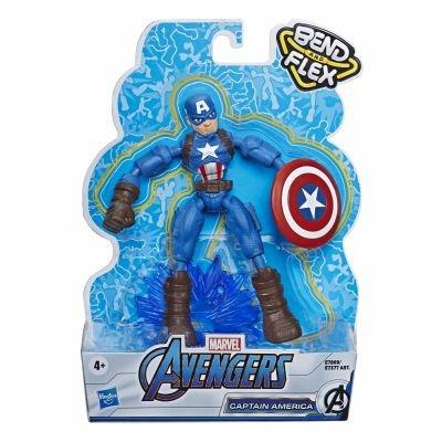 Avengers. Captain America Bend and Flex (Action Figure Flessibile 15cm) - 3