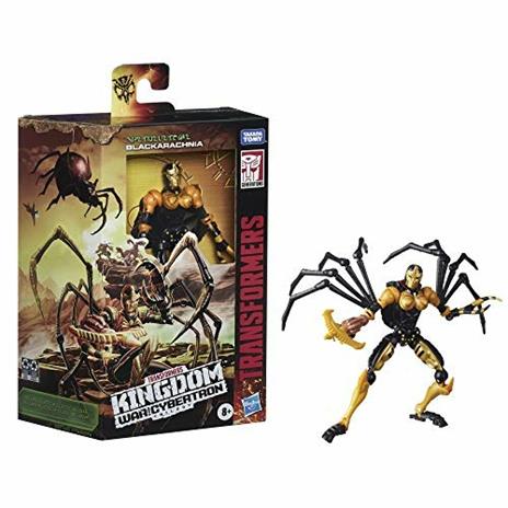 Hasbro Transformers Toys Generations War for Cybertron: Kingdom Deluxe, WFC-K5 Blackarachnia, Action Figure da 14 cm - 3