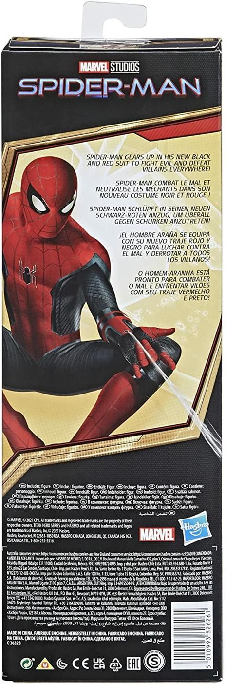 HASBRO SPIDERMAN NERO PERSONAGGI CM 30 3 COLORI ASSORTITI