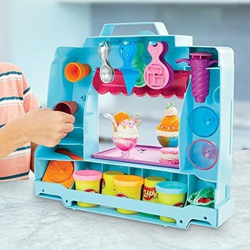Play-Doh Kitchen Creations - Il Carrello dei Gelati, playset con 5 colori  di pasta da modellare e 20 accessori - Hasbro - Play-Doh - Pasta da  modellare - Giocattoli | laFeltrinelli