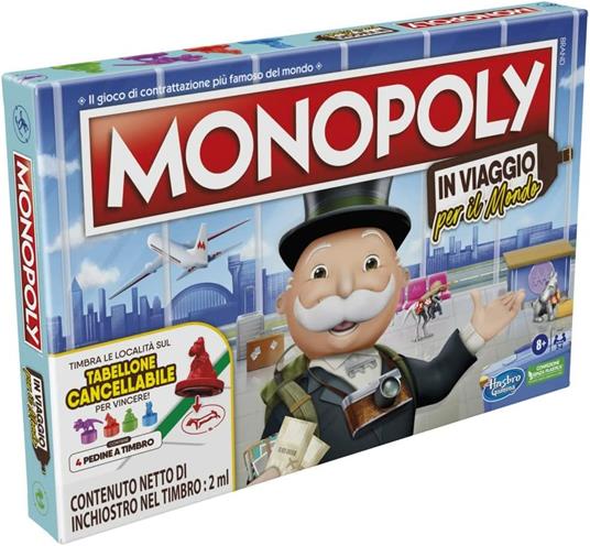 Monopoly - In Viaggio per il Mondo, gioco da tavolo per famiglie e bambini  dagli 8 anni in su - Hasbro - Games - Giochi di ruolo e strategia -  Giocattoli | laFeltrinelli