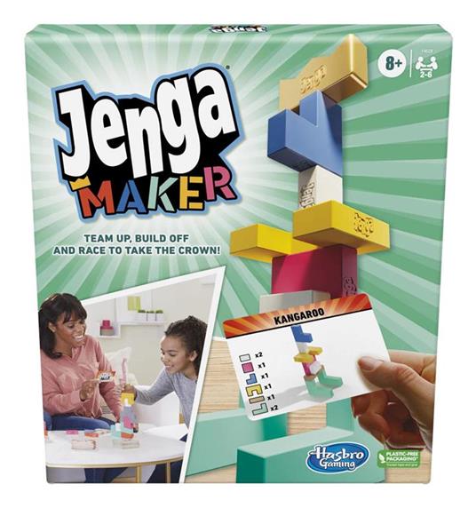 Jenga Maker - gioco in scatola Hasbro Gaming per famiglie e bambini, dagli 8  anni in su, per 2-6 giocatori - Hasbro - Games - Giochi di ruolo e  strategia - Giocattoli | laFeltrinelli