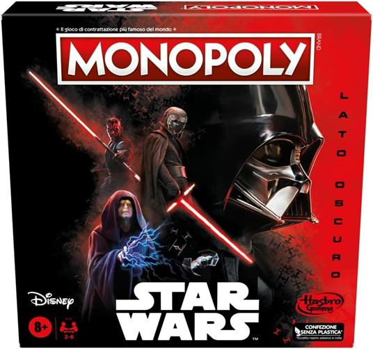 Monopoly - Star Wars Lato Oscuro, gioco da tavolo per famiglie, bambini e  bambine dagli 8 anni in su, regalo Star Wars - Hasbro - Games - Giochi di  ruolo e strategia - Giocattoli | laFeltrinelli