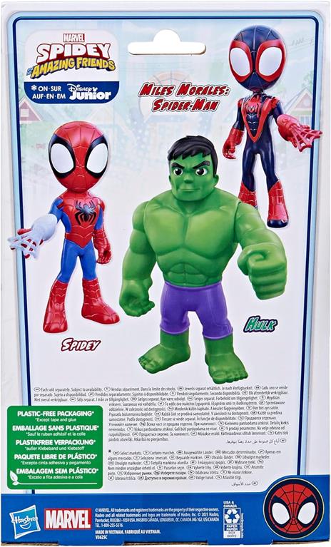 Marvel Hasbro, Spidey e i Suoi Fantastici Amici, action figure di Supersized Hulk - 3