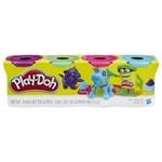 Play-Doh - 4 Vasetti Singoli (pasta da modellare)