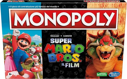 Monopoly Super Mario Bros Edizione ispirata al film, gioco da tavolo per  bambini e bambine, contiene la pedina di Bowser - Hasbro - Games - Giochi  di ruolo e strategia - Giocattoli | laFeltrinelli