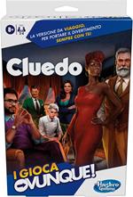 Cluedo, I Gioca Ovunque, gioco portatile per 3-6 giocatori, gioco da viaggio per bambini e bambine