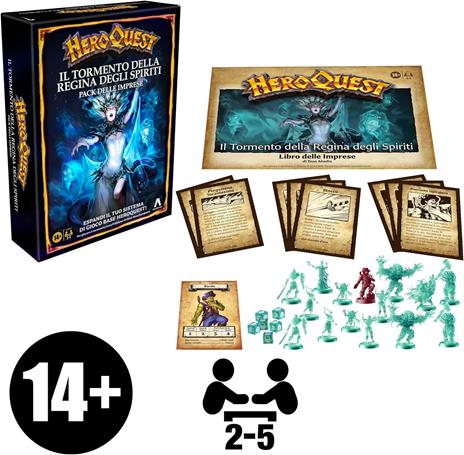 HeroQuest, Pack delle Imprese Il Tormento della Regina degli Spiriti, richiede il Sistema Gioco Base HeroQuest per giocare - 4