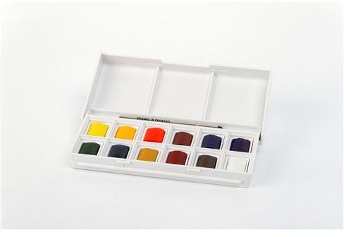 Winsor & Newton 390640 pittura ad acqua Blu, Verde, Rosso, Bianco, Giallo Palette 12 pezzo(i) - 4