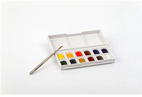 Winsor & Newton 390640 pittura ad acqua Blu, Verde, Rosso, Bianco, Giallo Palette 12 pezzo(i) - 7