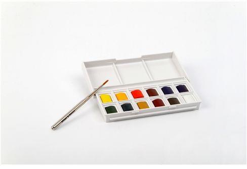 Winsor & Newton 390640 pittura ad acqua Blu, Verde, Rosso, Bianco, Giallo Palette 12 pezzo(i) - 8