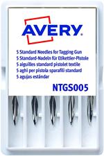 Avery NTGS005 Aghi Standard per Pistola Sparafili, 5 Pezzi