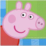 Set 16 tovaglioli di carta Peppa Pig