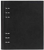 Quaderno raccoglitore ad anelli A5 Filofax Clipbook similpelle Nero