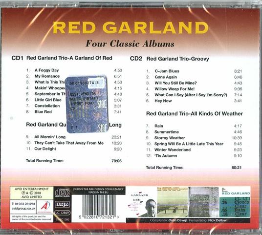 Four Classic Albums - CD Audio di Red Garland - 2