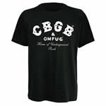 Cbgb'S - Black Logo Black Ts Xl