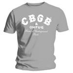 Cbgb'S - Grey Logo Charcoal Ts M