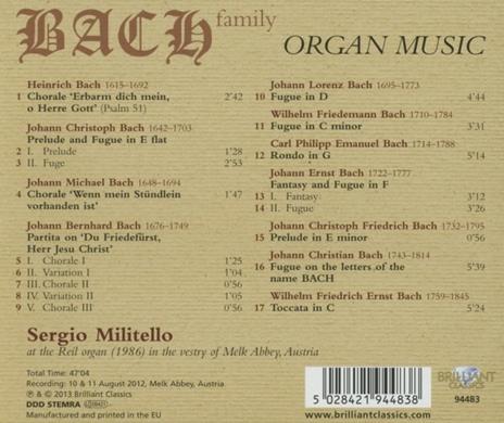 Opere per Organo - CD Audio di Sergio Militello - 2