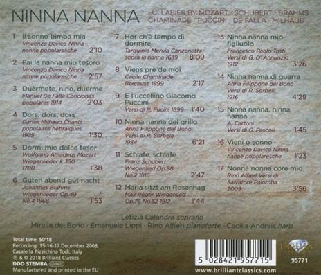 Ninna Nanna - CD Audio di Letizia Calandra - 2