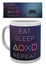 Tazza Playstation. Eat Sleep Repeat