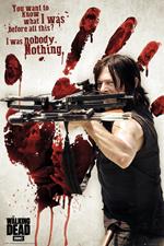 Poster Daryl Bloody Hand. Walking Dead 61x91,5 cm.
