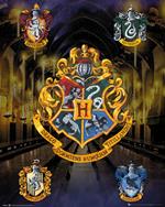 Poster Harry Potter. House Crests
