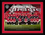 Stampa In Cornice 30x40cm Manchester United. Team Photo 17/18