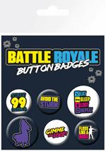 Badge Pack Battle Royale. Infographic