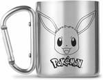 Tazza In Metallo Con Moschettone Pokemon. Eevee