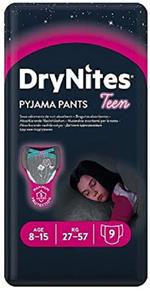 DryNites Girl 8-15 anni (27-57 kg) Confezione da 9 pz