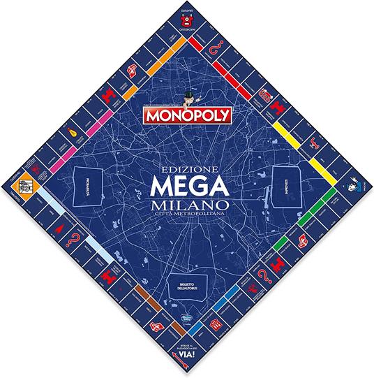 Monopoly - Edizione Mega Milano Citta' Metropolitana. Gioco da tavolo -  Winning Moves - Giochi di ruolo e strategia - Giocattoli | Feltrinelli