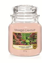 Yankee Candle Tranquil Garden candela di cera Altro Fiore Rosa 1 pz