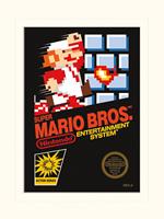 Stampa 30 x 40 cm Super Mario Bros.. Nes Cover