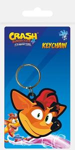 Crash Bandicoot 4: Crash Face Rubber Keychain (Portachiavi)