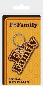 F Is For Family: Retro Logo Rubber Keychain (Portachiavi)