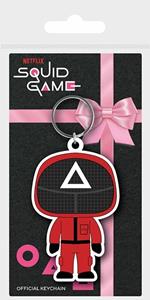 Squid Game: Triangle Guard Rubber Keychains (Portachiavi)