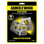 Tech Sticker Pack. Gamer At Work: