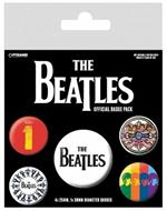 Badge Pack The Beatles. Black