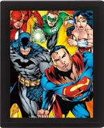 Poster lenticolare 3D Dc Comics. Heroes