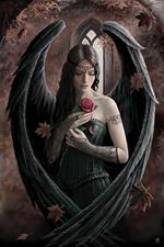 Poster Anne Stokes. Angel Rose