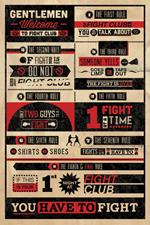 Poster Fight Club Rules