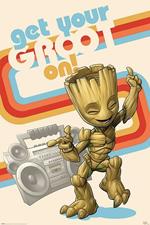 Poster 61X91,5 Cm Guardians Of The Galaxy. Get Your Groot On