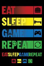 Pyramid: Eat, Sleep, Game, Repeat (Poster Maxi 61X91,5 Cm)