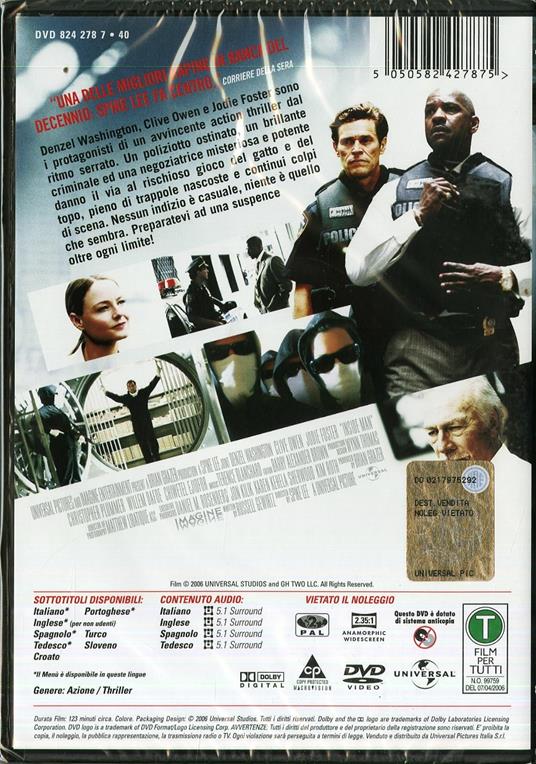 Inside Man di Spike Lee - DVD - 2