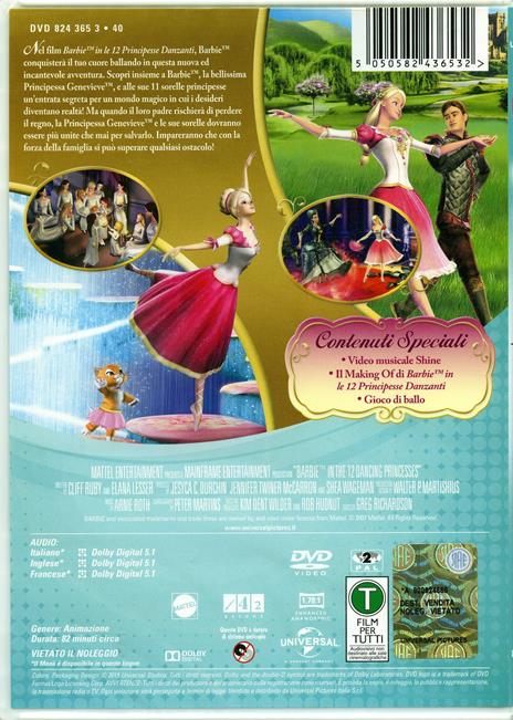 Barbie e le 12 principesse danzanti (DVD) - DVD - Film di Greg Richardson  Animazione | laFeltrinelli