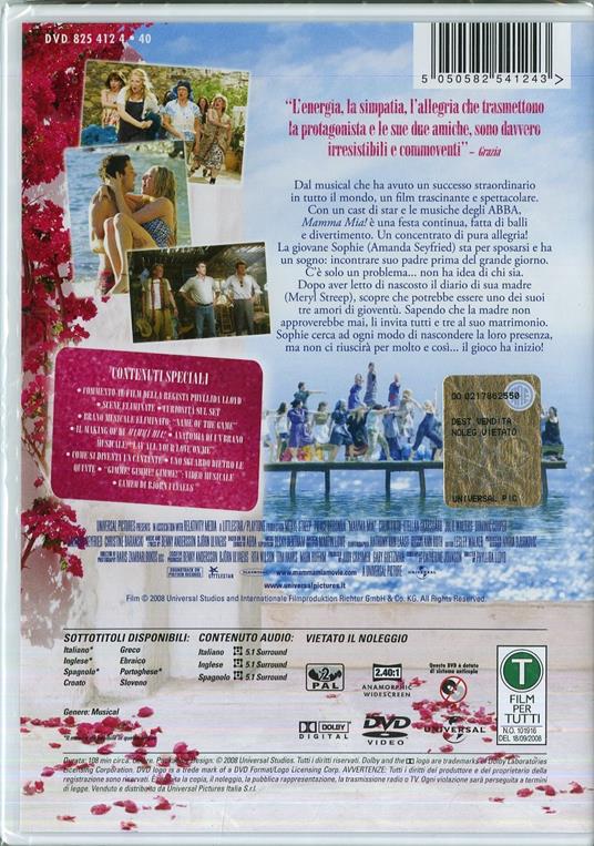 Mamma mia! di Phyllida Lloyd - DVD - 2